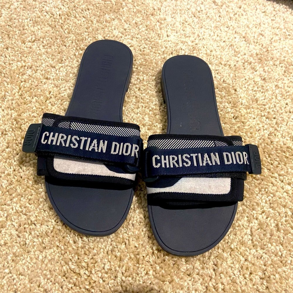 Dior Sandals Fairly worn adjustable strap on front.